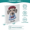 thumbnail image 3 of FORMRS 3 Ring Binder with Pockets 1.5" D-Rings Clip Board 200 Sheets Capacity, Gray Cute Dog Artist, 3 of 8