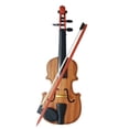 thumbnail image 1 of TABLZONE 1 Set Kids Violin Beginner Wooden Instrument With Light Brown Color For Home Enjoyment, 1 of 8