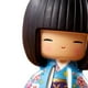 thumbnail image 4 of Muñeca Kokeshi Kimono Niñas Escultura Tradicional Hermoso Color Miniatura Asiática Azul, 4 of 5