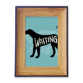 thumbnail image 1 of Negro animal perro silueta natural Marco de imagen marco de escritorio, 1 of 4