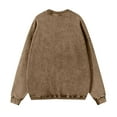 thumbnail image 4 of YNGKMEA Vintage Oversized T Shirts for Men Casual Long Sleeve Retro Distressed Pullover Shirts Crewneck Acid Wash Tops 2025 Fall Comfort Colors Sweatshirt Army Green S, 4 of 5