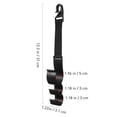 thumbnail image 2 of UPGRATOR 2Pcs Auto Interior Accessories Black Plastic Car Back Seat Hooks Multi Position Storage Organizer, 2 of 8
