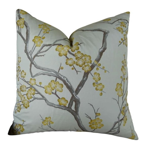 Vesoul Handmade Double Sided Throw Pillow, White & Gray - 26 x 26 in.