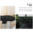 thumbnail image 3 of REGALWOVEN Soft Cotton Body Pillow Cover Zipper Closure, Standard Black 20" x 48", 3 of 6