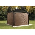 thumbnail image 2 of Sojag Dakota 10 x 10 x 9 ft Dark Brown Curtains for Gazebo, Polyester, 2 of 6