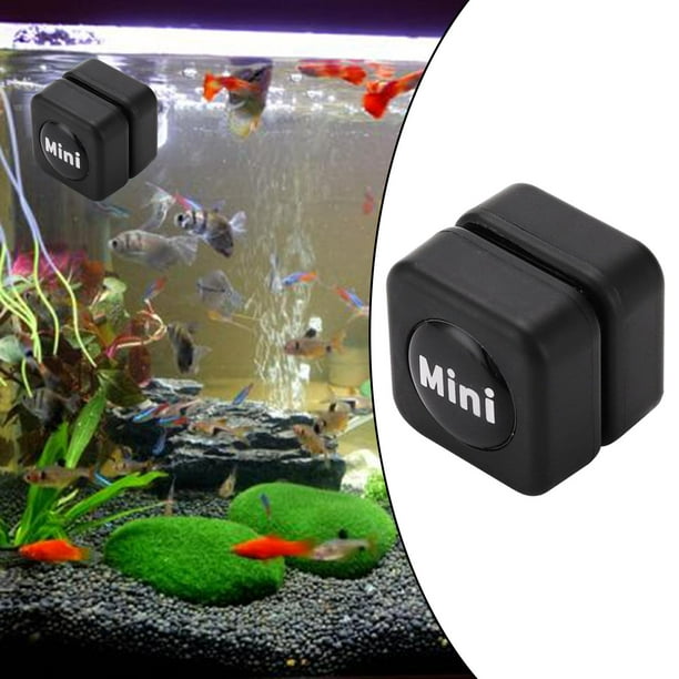 Elodie Cleaner Aquarium Glass Cleaner - Fish Tank Cleaner - Scrubber & Black Black 30x30mm