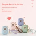 thumbnail image 2 of Mini Fan Mute Strong Wind Rechargeable Cartoon Key Chain Personal Fan for Outdoor, 2 of 7