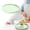 Green/1Pc/10.23", variant on Aoyunhp 1Pc Fast Tray,Round Serving Trays,Plastic Non Slip Surface Food Meals Server Tray,Restaurant Serving Tray,Serving Tray for Indoor Plastic Fast Tray,10.23"