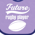 thumbnail image 4 of Inktastic Future Rugby Player Boys Baby Bib, 4 of 4