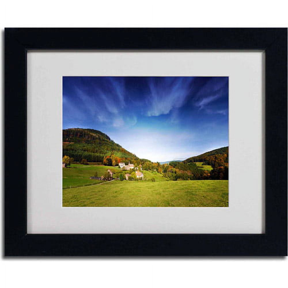 Trademark Fine Art "Nature Vosgienne" Canvas Art by Philippe Sainte-Laudy, Black Frame