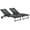 Black 092, variant on Outdoor Sofa, 3-Piece Outdoor Gliders Set Bistro Set with Steel Frame, Tempered Glass Top Table for Patio, Garden, Backyard, Lawn, Cream White, Cream White Patio Furniture,Steel Outdoor Sectional