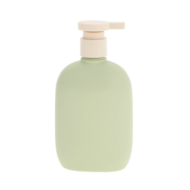 Dispensador de jabón plano de presión 1 Pc para baño 8.79oz Verde