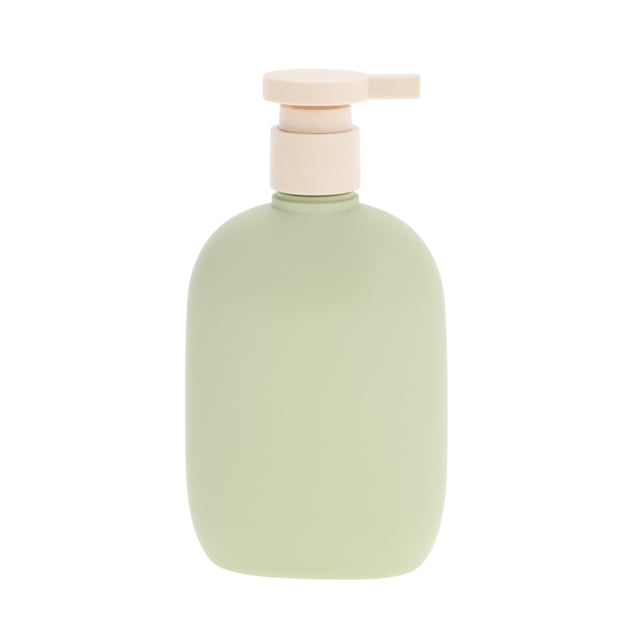 Dispensador de jabón plano de presión 1 Pc para baño 8.79oz Verde