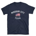 thumbnail image 1 of Missouri City Texas Patriot Men's Cotton T-Shirt, 1 of 1