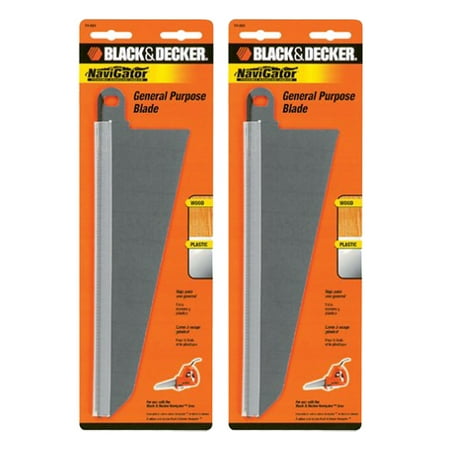 Extra Cutting Blade - Black and Decker SC500 Handsaw Replacement (2 Pack) 74-591 Large Wood Cutting Blade# 74-591-2PK