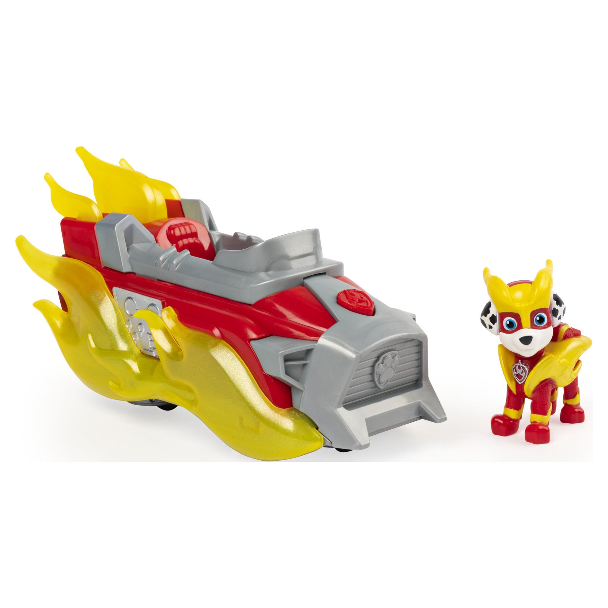 PAW Patrol, Mighty Pups Charged up Marshall's Deluxe Vehicle with Lights and Sounds