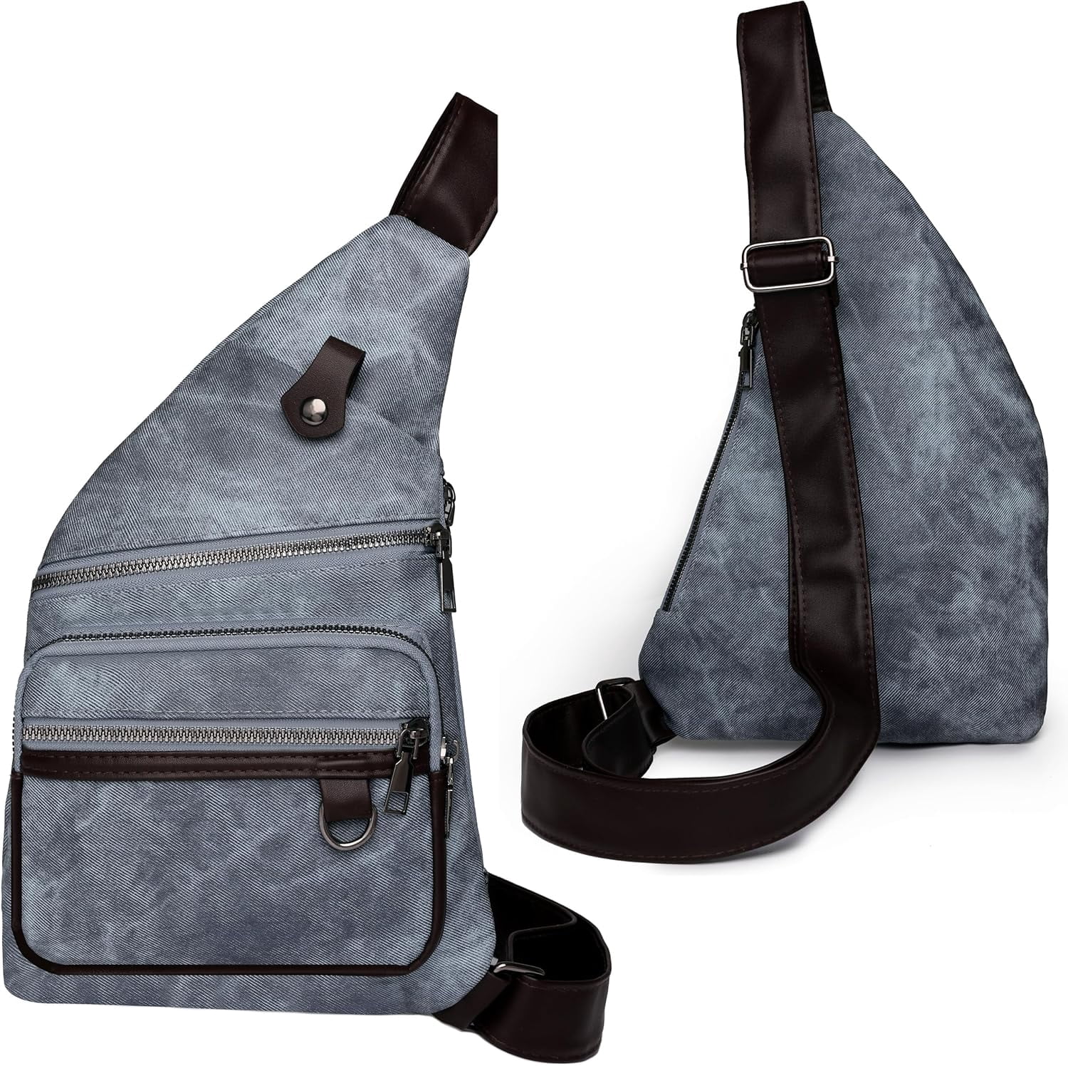 Wander Plus Anti Theft Travel Bag For Women, Side Crossbody Sling Backpack Shoulder Bags For Women Men Waterproof Theft Proof