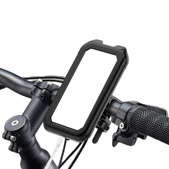 Yammee Waterproof Motorcycle Phone Holder Bike Phone Mount Handlebar Stem Mobile Holder 360 Adjustable For Phone Under 7''