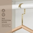 thumbnail image 4 of Unique Bargains 2Pcs Wood Space Saving Sleek Hangers Natural, 4 of 6