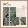 thumbnail image 4 of Modern Cat Tree Height Adjustable 87 -103 Inch with 4-Tier Platforms, Toy Ball, Cat Climber for Indoor Cats, 4 of 11
