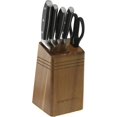 thumbnail image 1 of CraftKitchen™ Classic Collection 6 Piece Triple Rivet Knife Block Set, 1 of 3