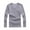 Grey, variant on Bcfgryg Men's Solid Color Long Sleeve V Neck Pullover Plus Size Slim Tshirt Pocket T-shirts Men