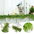 thumbnail image 3 of 12-foot Festive Norfolk Pine Wreath - Waterproof, Double Thick, Realistic Green, Customizable Christmas Gift, 3 of 8