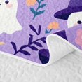thumbnail image 5 of Homewish Witch Ghost Bed Spread Queen for Girls, Halloween Theme Queen Coverlet Set, Lilac Pink Yellow, 3-Piece 1 Bedspread and 2 Pillowcases, 5 of 7