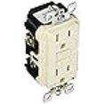 thumbnail image 3 of Leviton Manufacturing R02-AFTR1-0KT 15 amp AFCI Tamper Outlet, Light Almond, 3 of 3