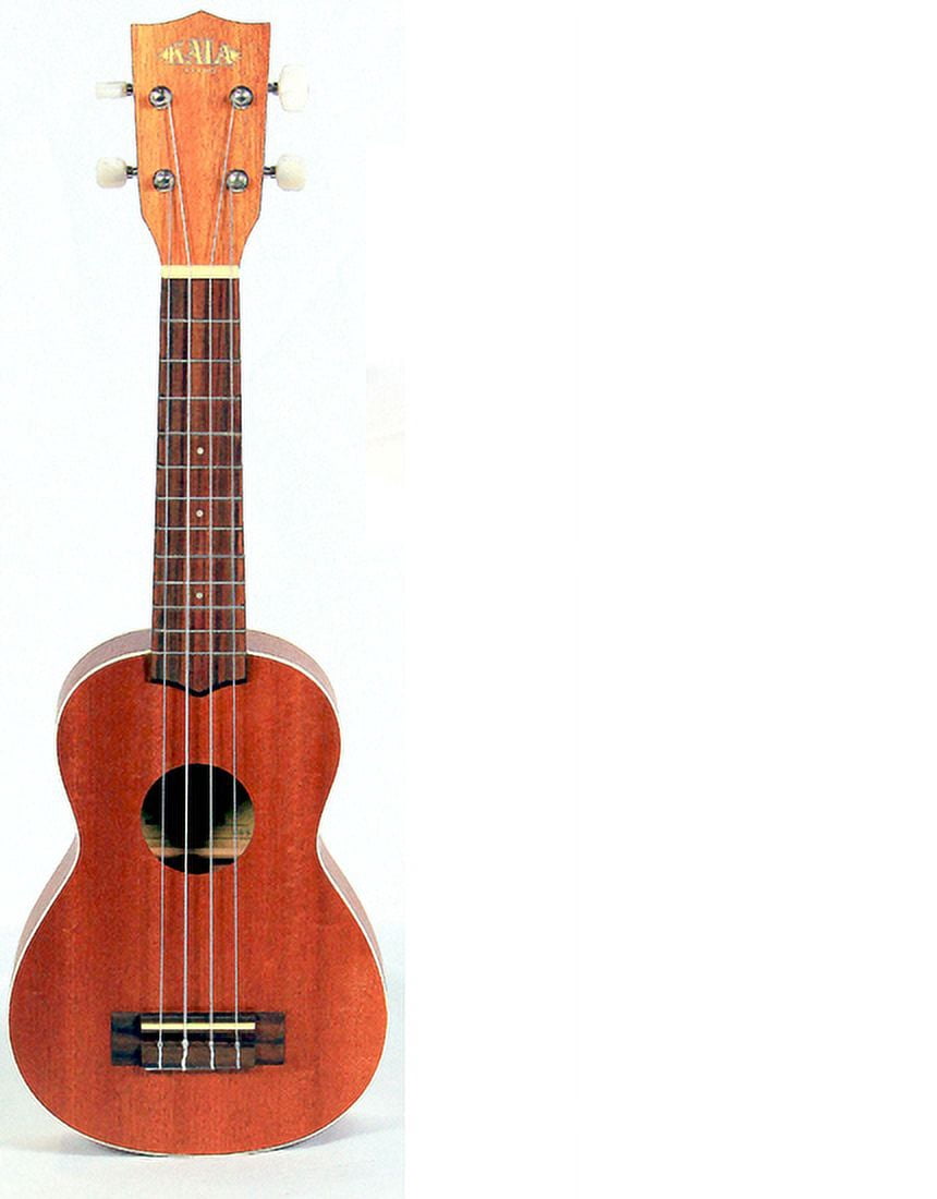 Kala Satin Mahogany Soprano Ukulele with White Binding (KA-S)