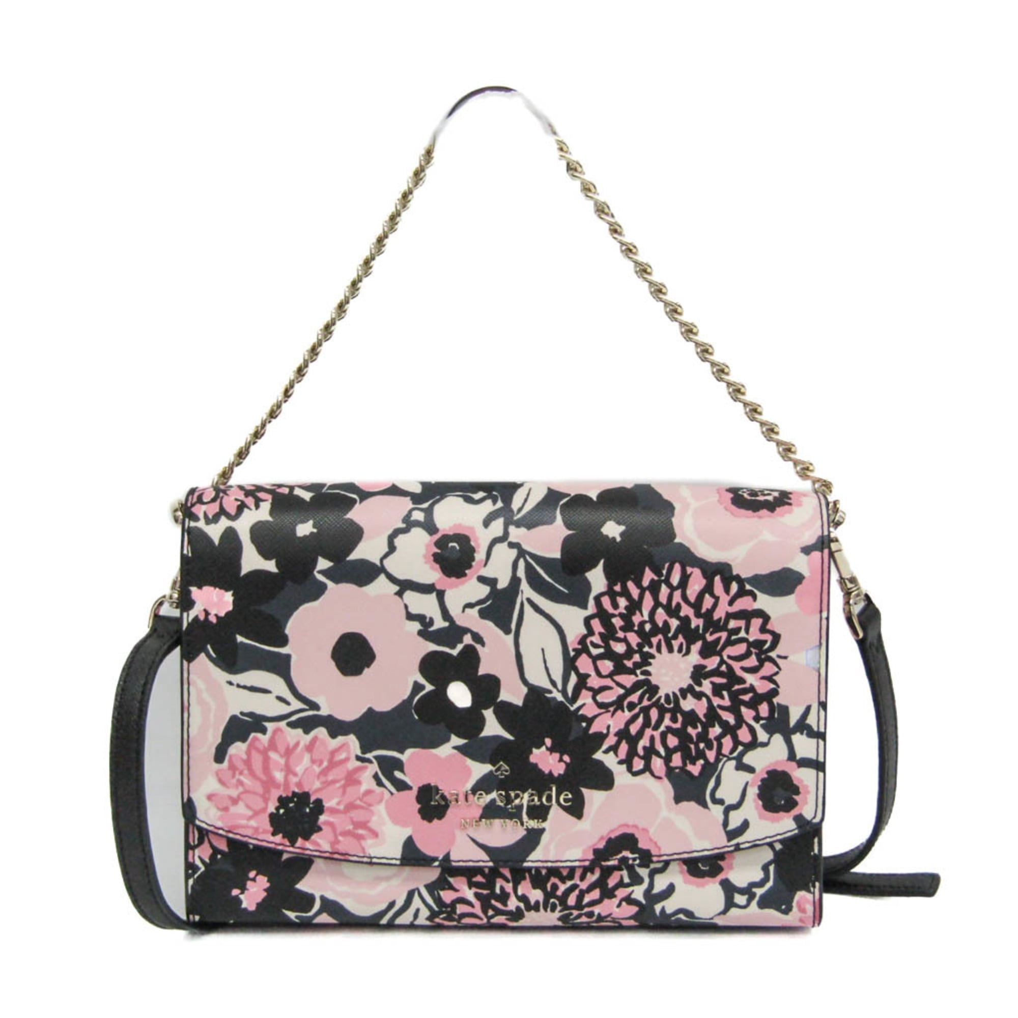 Pre-Owned Kate Spade Carson Dahlia Floral Printed K8111 Women's PVC Handbag,Shoulder... (Good)