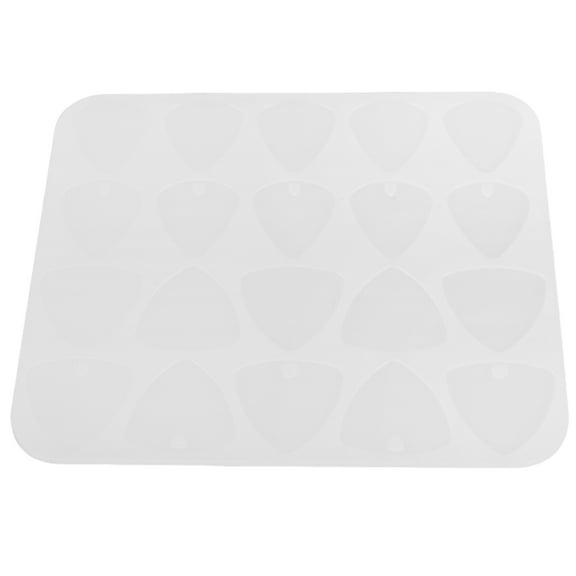 COMPUKAS Keychain Making Molds Silicone Flexible White for Professionals 1Pcs