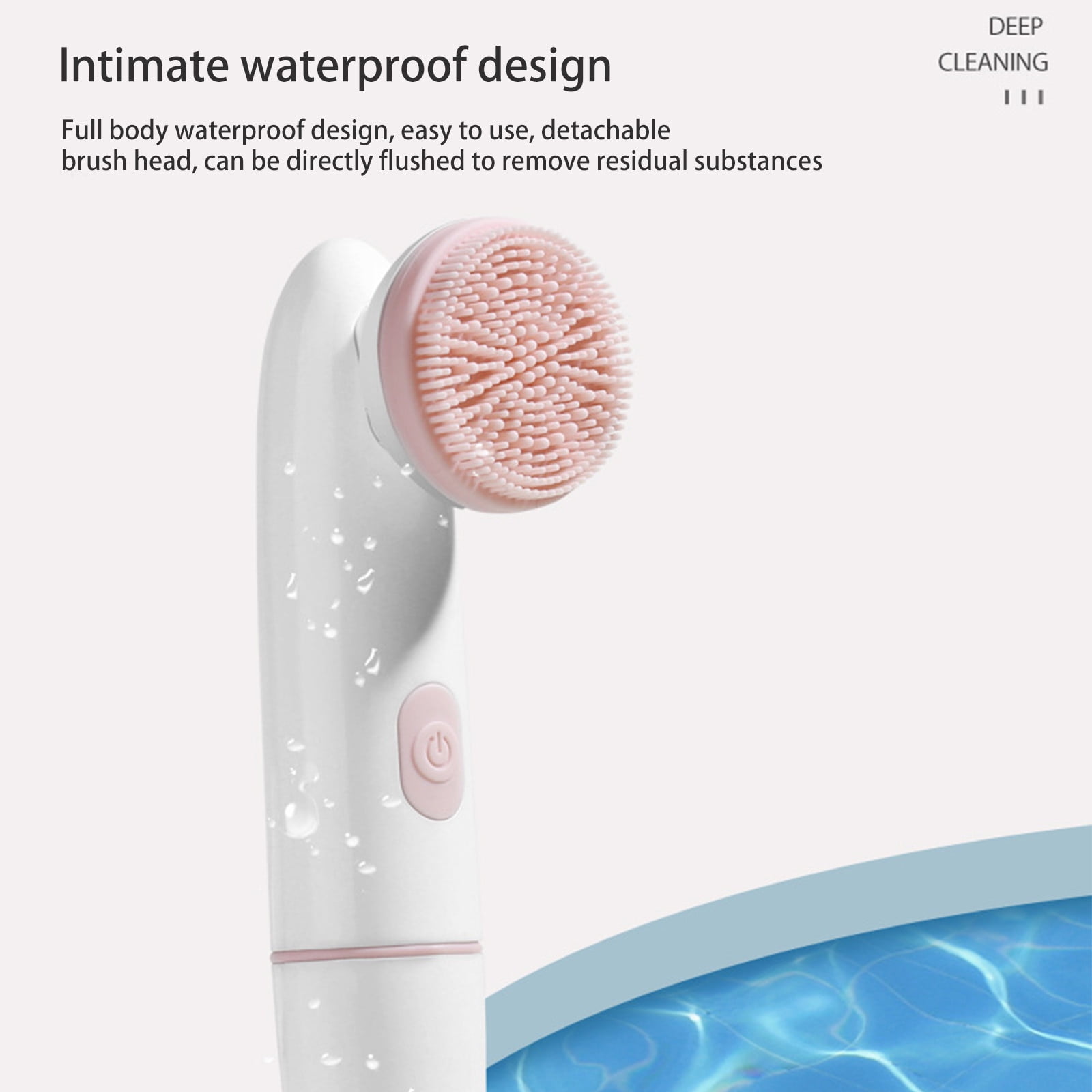 COFEST Two In Vibrating Facial Cleansing Brush， IPX7 with 2 Brush