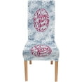 thumbnail image 2 of muroi Happy New Year Snowflake Art Dining Chair Slipcovers Set of 6,Removable Washable Parson Chair Covers for Dining Room,Living Room,Kitchen Christmas Decorations, 2 of 6
