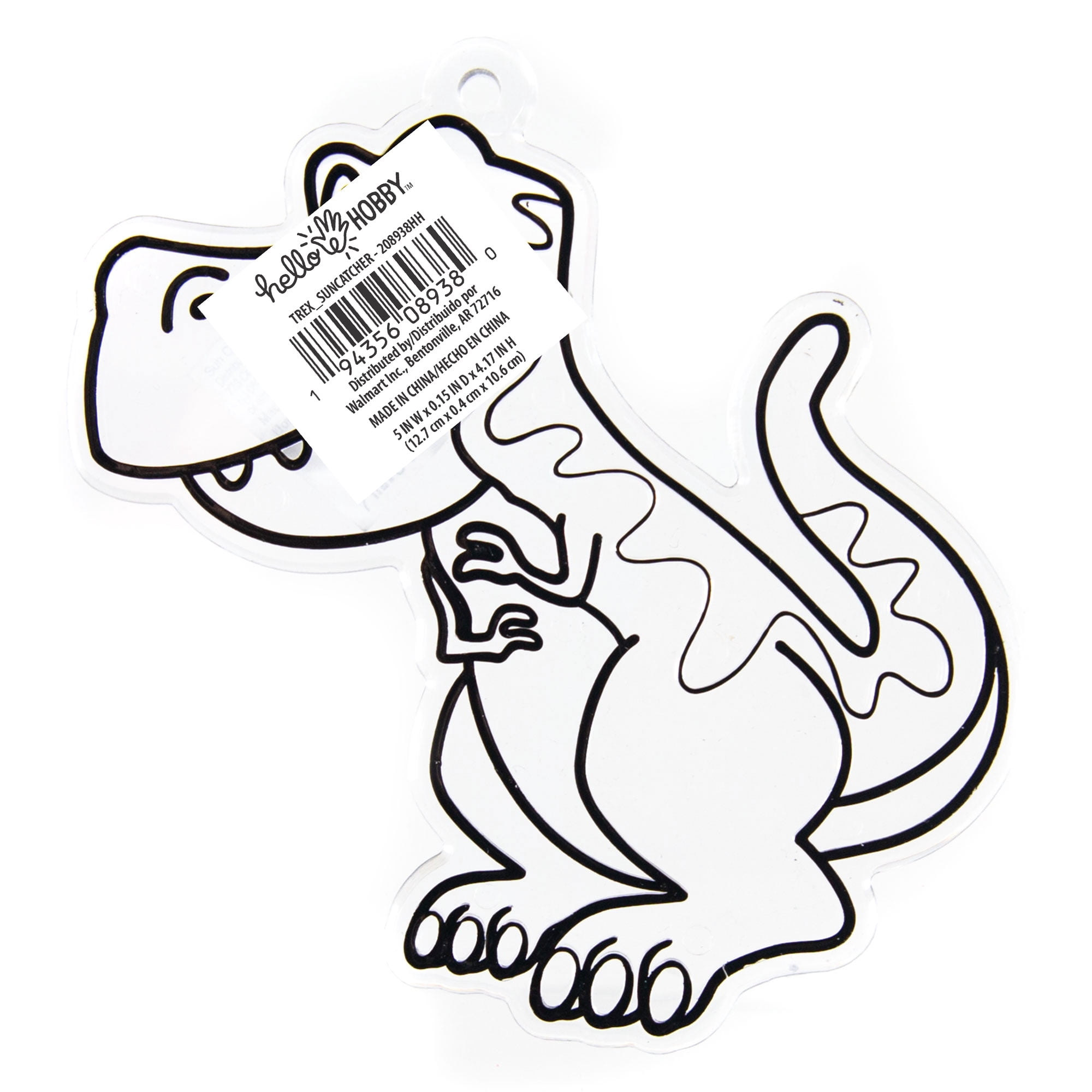 Hello Hobby Dinosaur Suncatcher Bundle, 15-Pack Paint Your Own Suncatchers
