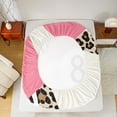 thumbnail image 5 of Castle Fairy Female Men Women Sport Billiards Twin Sheet Sets 3pcs,Jungle Animal Cheetah Print Twin Fitted Sheet Microfiber,Pink Brown Breathable Flat Sheet,Super Cozy Room Decor, 5 of 7