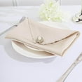 thumbnail image 2 of Efavormart 20"x20" Beige Wholesale SATIN Linen Napkins For Wedding Birthday Restaurant Party Tableware Decoration - 5 PCS, 2 of 11