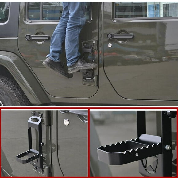 Car Roof Folding Foot Pedal Ladder black Accessories for Jeep Gladiator 2020