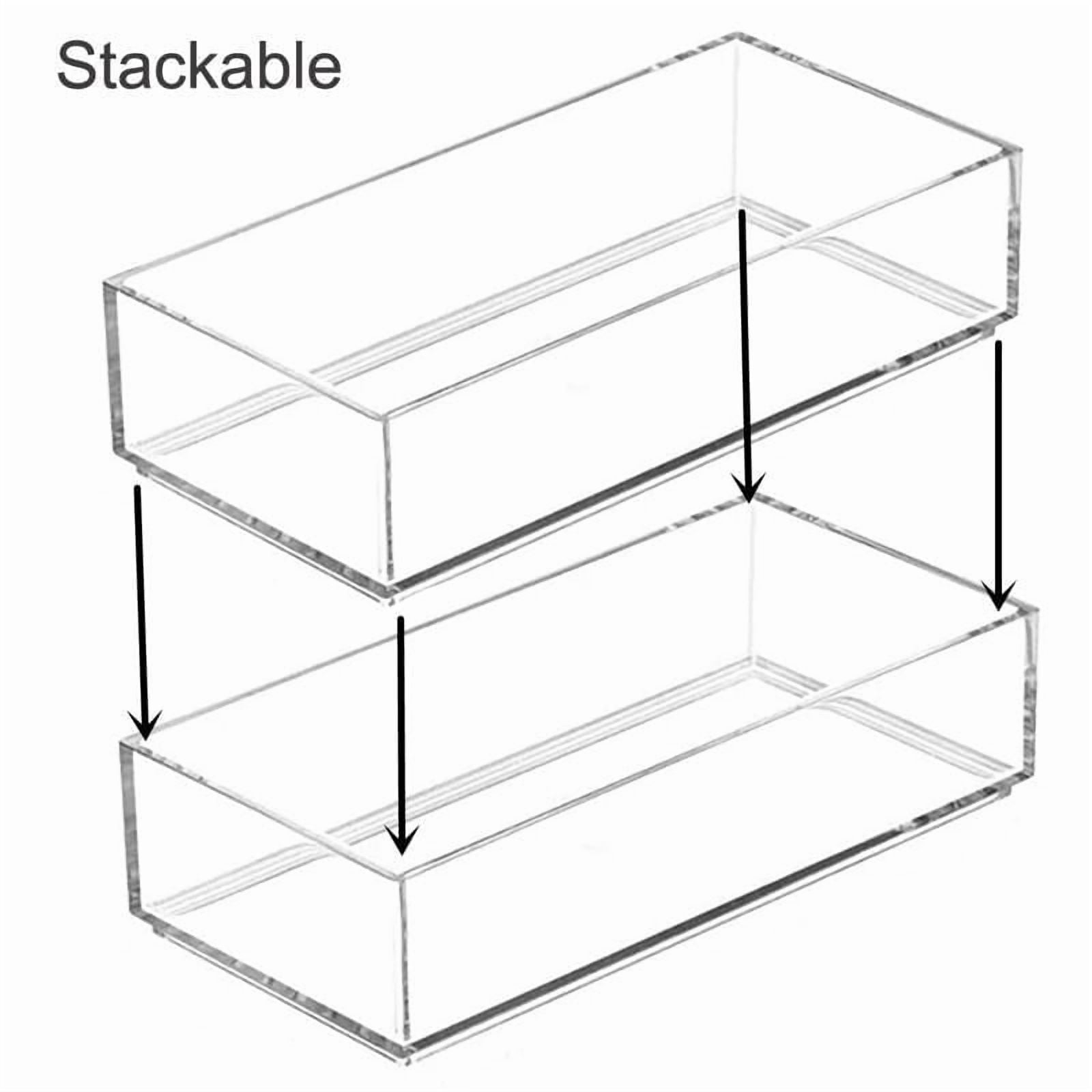 Mainstays CLEAR STACKABLE ORGANIZER 1, STACKABLE ORGANIZER 1  Rectangular design  100%PS