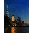 thumbnail image 2 of Acosta 15x18 White Modern Wood Framed Museum Art Print Titled - Evening Walks, 2 of 4