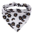 thumbnail image 1 of Dog Triangle Bandana Animal Patterned Cotton Daisy Dog Bandana Dog Triangle Bib, 1 of 10