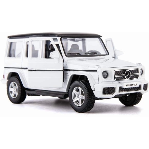 1:36 Scale Benz G63 Car Model for Kids, Alloy Pull Back G Wagon White