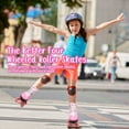 thumbnail image 6 of STMAX Quad Roller Skates for Girls and Women-Size 2.5 Kids to 8.5 Women -Outdoor, Indoor and Rink Skating- Classic High Cuff with Adjustable Lace System (Pink, 1 Youth), 6 of 20