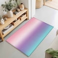 thumbnail image 2 of 2x3ft Area Rug,Pink Blue Purple Gradient Washable Large Rugs Soft Non-Slip Floor Rug Simple Watercolor Non-Shedding Indoor Carpets for Living Room Bedroom Home Office Nursery, 2 of 9