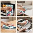 thumbnail image 5 of 4 Pcs Funny Kitchen Towels,Pioneer Flower Floral Print Pattern Microfiber Dish Towels,Kitchen Tea Towels,Kitchen Towel Set (18" X 26"), 5 of 7