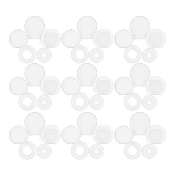 50 Pcs Silicone Earring Pad Clip Pads Cushions Small Backs Transparent