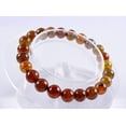 thumbnail image 2 of Dragon Veins Agate Gemstone 8mm Round Beads Elastic Bracelet 7 Inch, 2 of 5