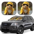 thumbnail image 1 of Saiise Heavy Metal Style Guinea Pig for Foldable Car Sun Shades (2-Pack) Offer Sun Protection with an Easy-fold Design for Convenient Windshield Shading-Large, 1 of 6
