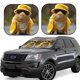 thumbnail image 1 of Fotbe Heavy Metal Style Guinea Pig Juego de 2 Piezas de Parasoles para Parabrisas | Bloqueador Solar para Auto | Accesorios Plegables para Protección Solar Interior-Medium, 1 of 6