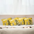 thumbnail image 3 of Ambesonne Yellow Throw Pillow Cover 4 Pack, Knight with Dragon, 24", Yellow, 3 of 6